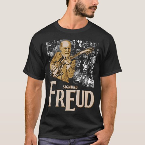 Psychoanalyst Freud Guitarist T_Shirt