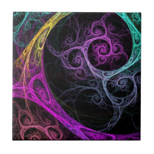 Psychodelic Ceramic Tile