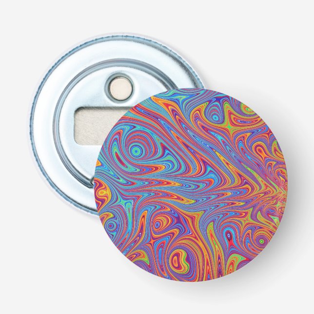 psychodelic textures bottle opener (Front)