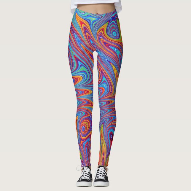 psychodelic textures leggings (Front)