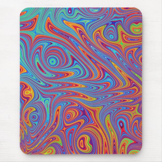 psychodelic textures mouse pad (Front)