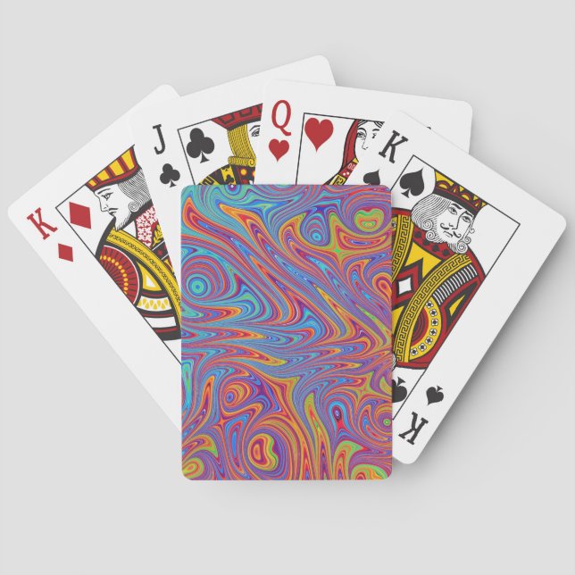 psychodelic textures poker cards (Back)