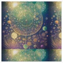 Psychodelic Thematic Design Fabric