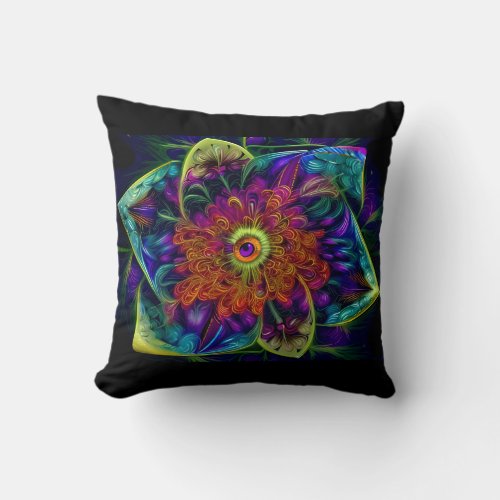 PsychoFlower Pillow