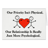 Psychological Funny Gay Men Romance Card (Front Horizontal)