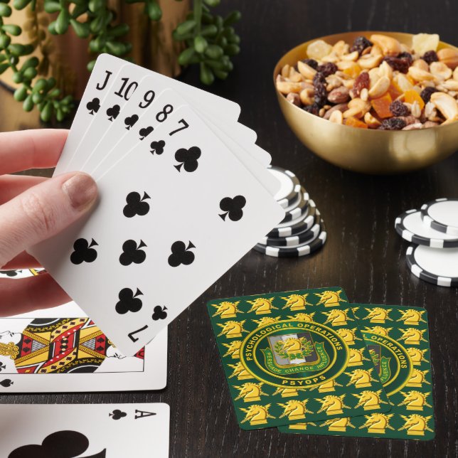 Psychological Operations PSYOPS Poker Cards (In Situ)