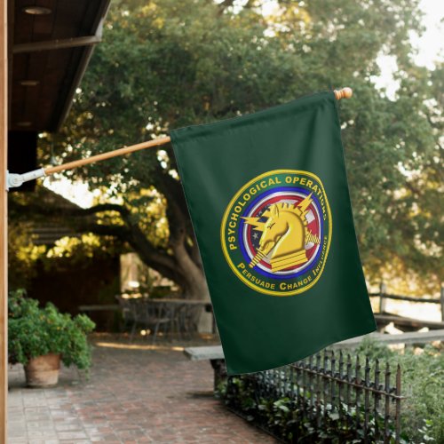 Psychological Operations Veteran  House Flag