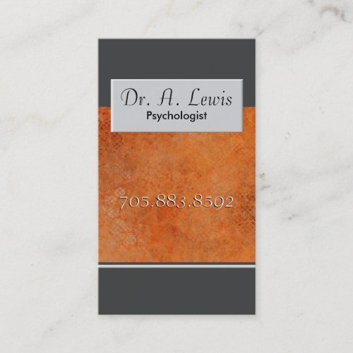 Psychologist and Medical Business Card - Monogram