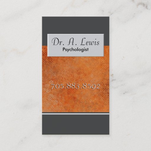 Customizable Psychologist and Medical Business Card - Monogram