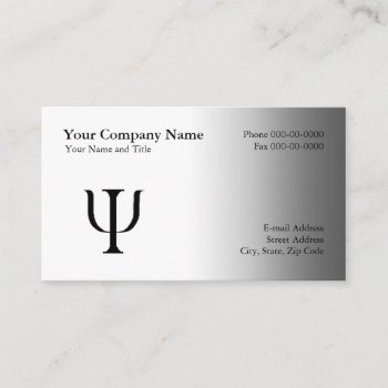Psychologist Appointment Business Card by BusinessCardsCards at Zazzle