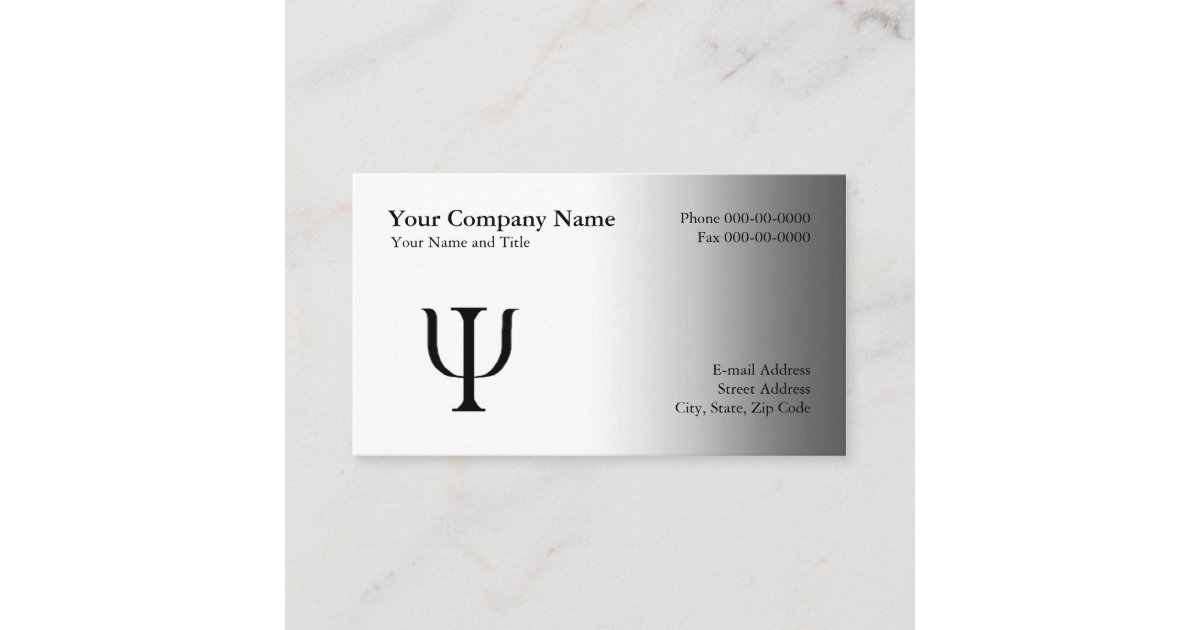 Psychologist Appointment Business Card