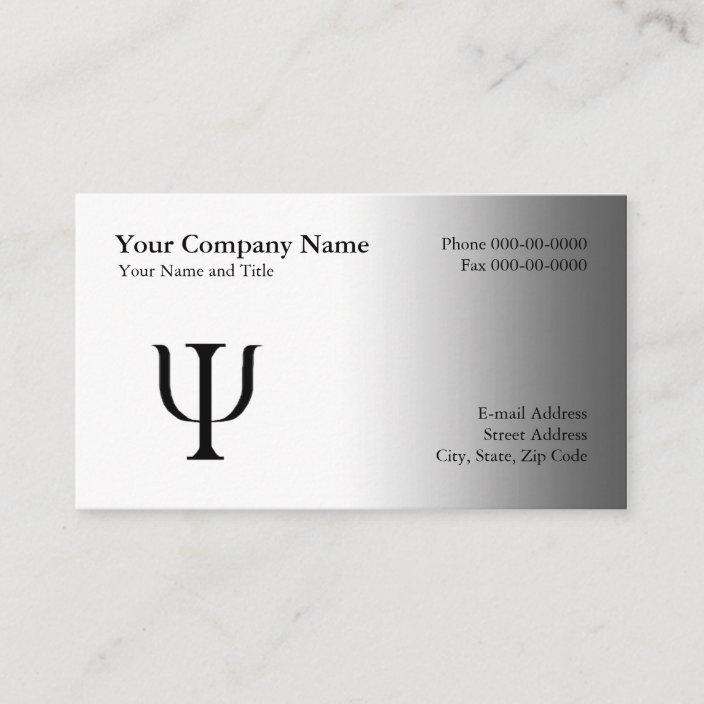 Psychologist Appointment Business Card