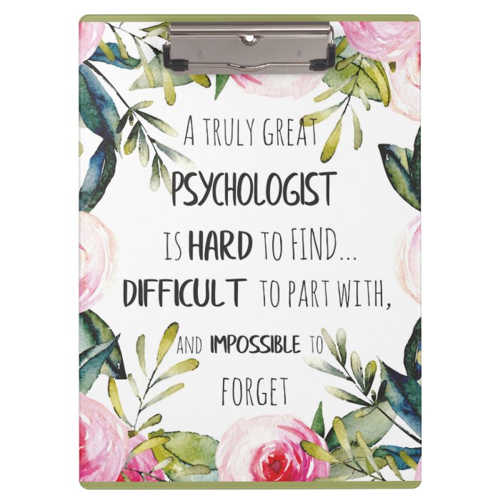 Psychologist Appreciation Thank you Farewell Gift Clipboard
