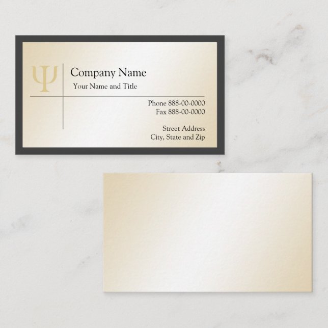 Psychologist Business Card (Front/Back)