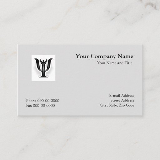 Customizable Psychologist Business Card
