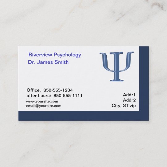 Psychologist Business Card