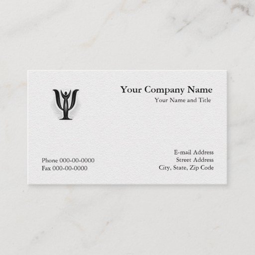 Customizable Psychologist Business Card