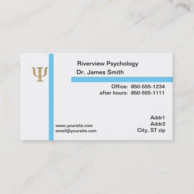 Psychologist Business Card (Front)