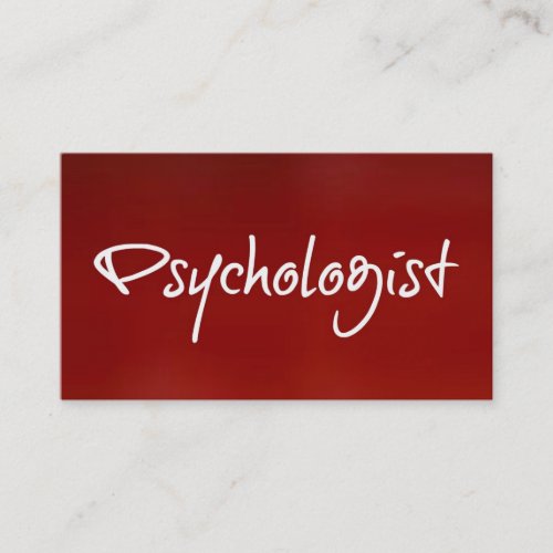 Psychologist Business Card