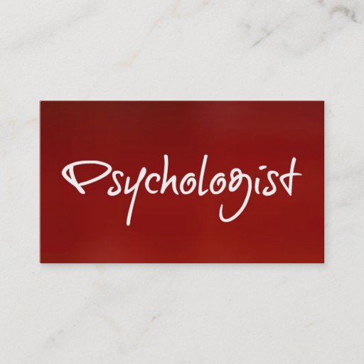 Customizable Psychologist Business Card