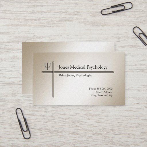 Customizable Psychologist Business Card