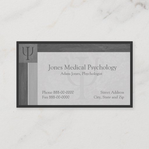 Customizable Psychologist Business Card