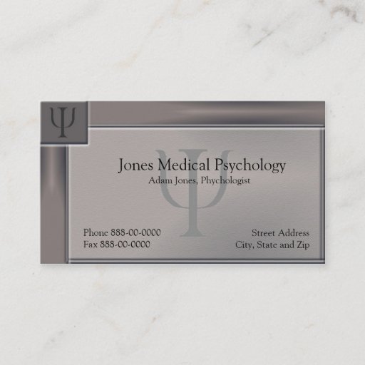 Customizable Psychologist Business Card