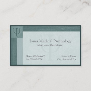 Psychologist Business Card by BusinessCardsCards at Zazzle