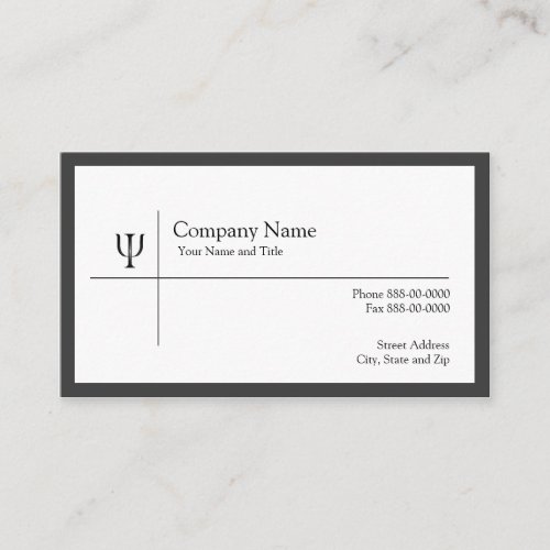 Psychologist Business Card