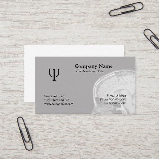 Customizable Psychologist Business Card