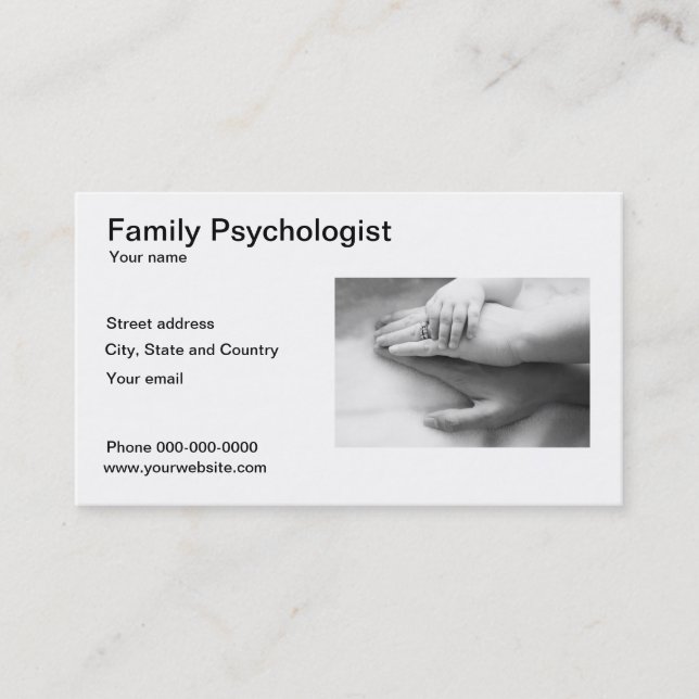 Psychologist business card (Front)
