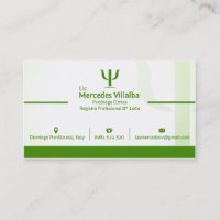 Psychologist  Business Card Template