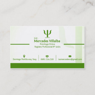 Psychologist Business Card Template