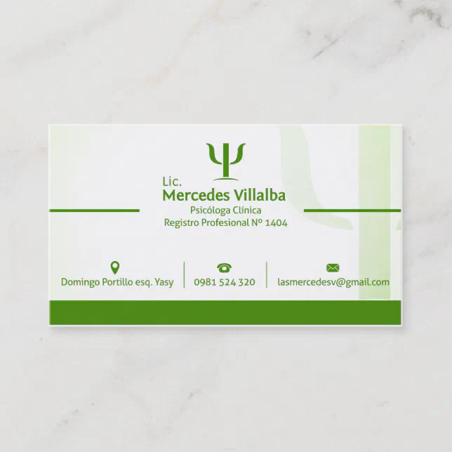 Psychologist Business Card Template Zazzle