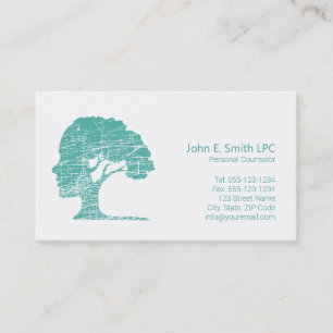 Psychologist Business Cards Personal Counselor