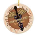 Psychologist Caduceus Ceramic Ornament