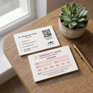 Psychologist Clinic Business Modern Appointment Card