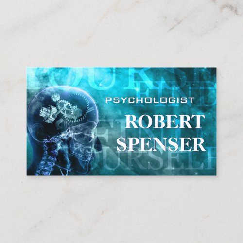 Psychologist Cosmo Blue Business Card
