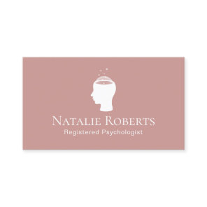Psychologist Counselor Dusty Rose Gold Appointment Card