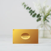 Psychologist Counselor Faux Gold Business Card (Standing Front)