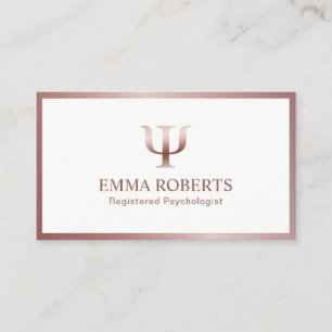 Psychologist Counselor Rose Gold Frame Appointment