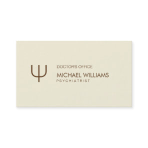 Psychologist - Elegant Nata Symbol Business Card