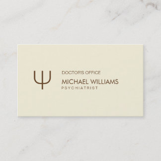 Psychologist - Elegant Nata Symbol Business Card