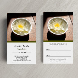 Psychologist - Elegant Natural Theme Appointment Card