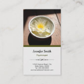 Psychologist - Elegant Natural Theme Appointment Card (Front)