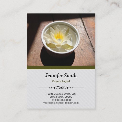 Psychologist - Elegant Natural Theme Business Card Templates