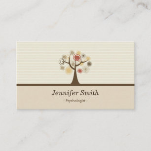 Psychologist - Elegant Natural Theme Business Card