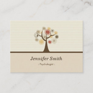 Psychologist - Elegant Natural Theme Business Card