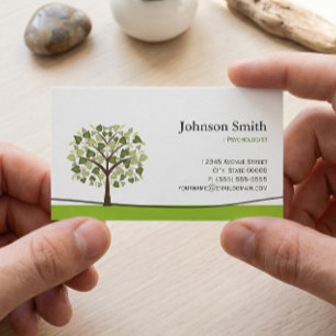 Psychologist - Elegant Wish Tree Business Card
