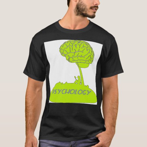 Psychologist Gifts For Women Coloring Brain Psycho T_Shirt